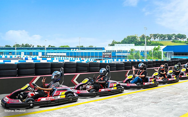 Go-karting for a fun birthday celebration.