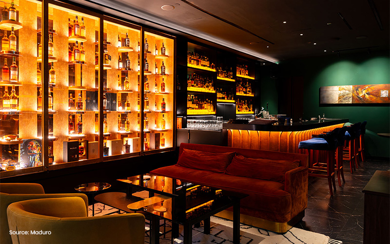 Maduro, a sophisticated live music dining spot.