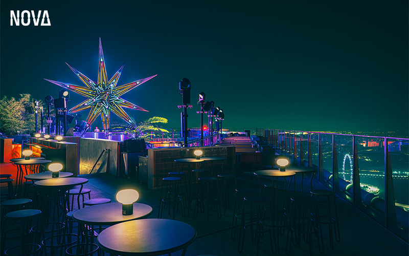 Nova Bar rooftop venue for a birthday party.